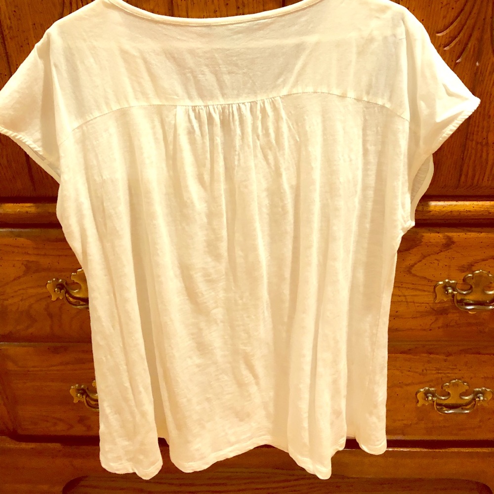 Natural Reflections V-neck blouse.